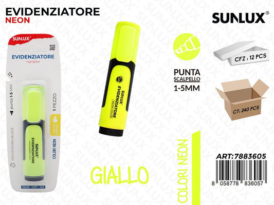 Bl. Evidenziatore Giallo Neon 1-5MM