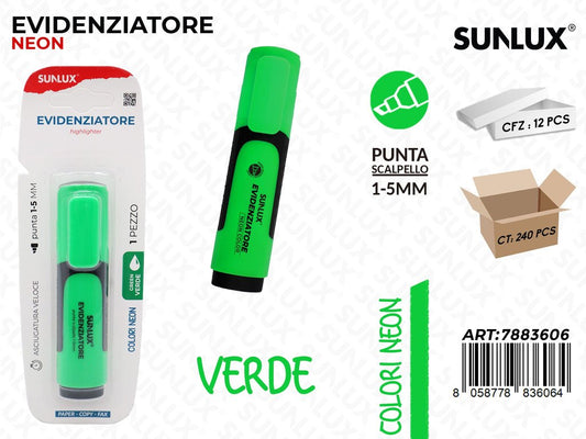 Bl. Evidenziatore Verde Neon 1-5MM