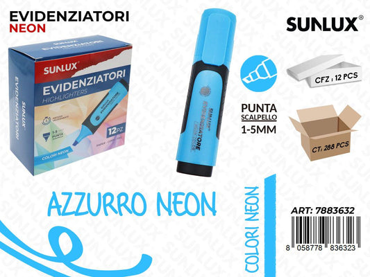 Evidenziatore Azzurro Neon 1-5MM