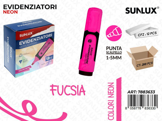 Evidenziatore Fucsia Neon 1-5MM
