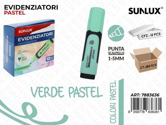 Evidenziatore Verde Pastel 1-5MM
