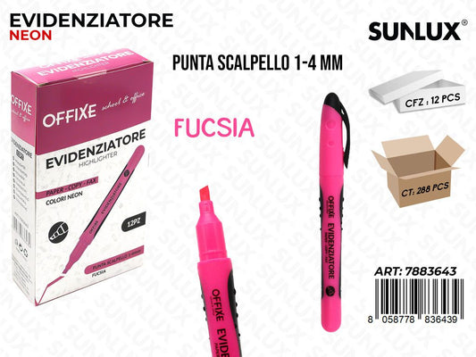 Evidenziatore Fucsia Neon 1-4MM