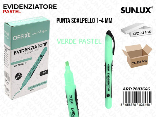 Evidenziatore Verde Pastel 1-4MM