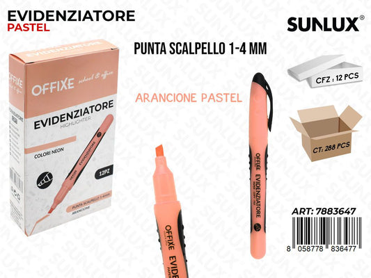Evidenziatore Arancione Pastel 1-4MM