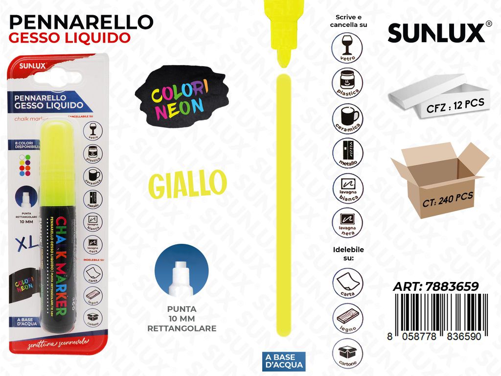 Bl. Pennarello Xxl Gesso Liqu. Giallo Neon