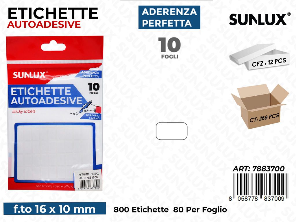 Etichette Autoadv 800PCS 10*16MM 10FF
