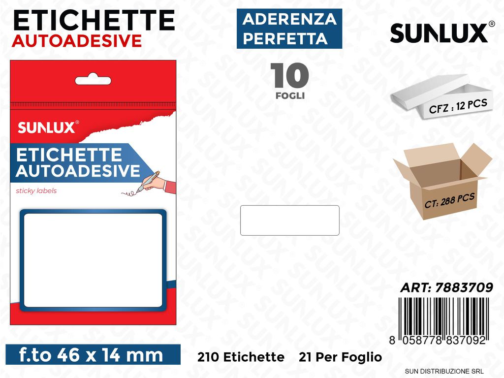 Etichette Autoadv 210PCS 46*14MM 10FF