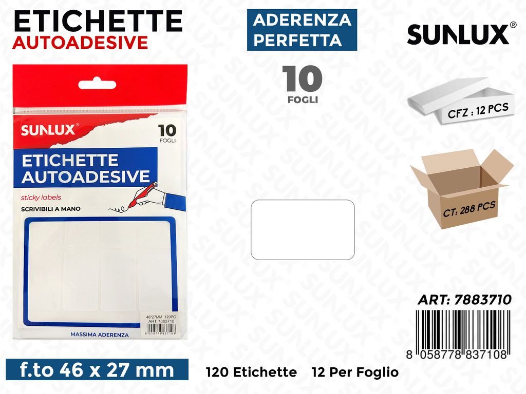 Etichette Adesive 120PC-46*27MM 10FF