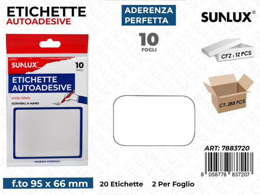 Etichette Autoadv 20PCS 95*66MM 10FF