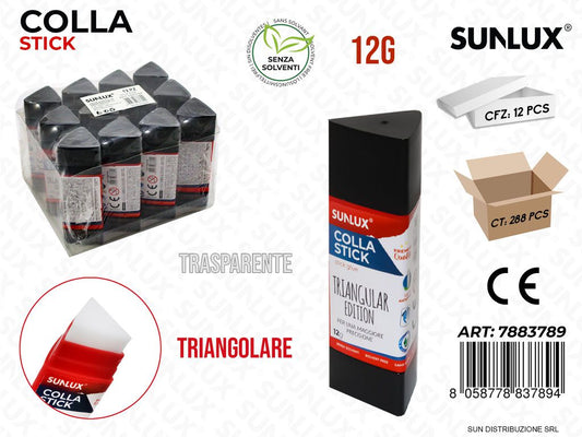 Colla Stick Triangolare Trasp. 12G