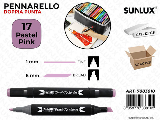 Double Tip Marker N.17 Pastel Pink