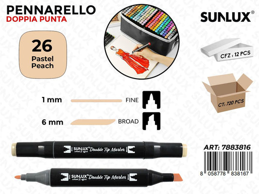 Double Tip Marker N.26 Pastel Peach