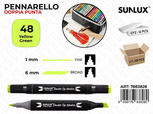 Double Tip Marker N.48 Yellow Green