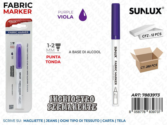Sunlux Fabric Marker per Tessuti Viola 1-2MM