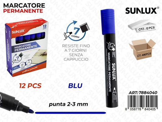 Marcatore Permanente Blu 2-3MM