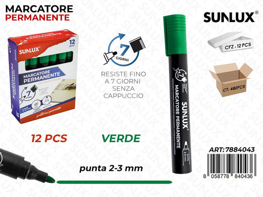 Marcatore Permanente Verde 2-3MM