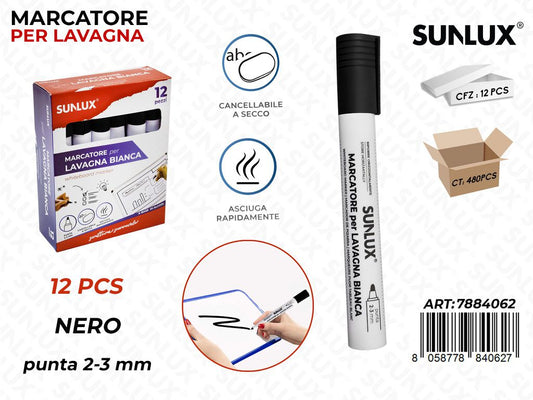 Marcatore per Lavagna Nero 2-3MM