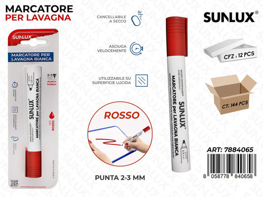 Bl. Marcatore per Lavagna Rosso 2-3MM