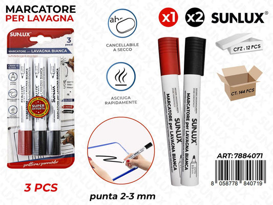 Bl. Marcatore per Lavagna Ass. 2-3MM 3PCS