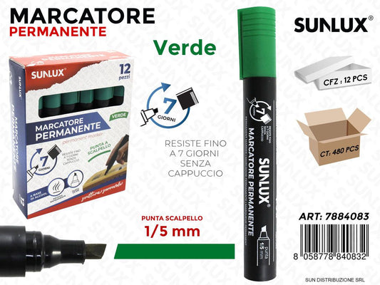 Marcatore Permanente Verde 1/5MM