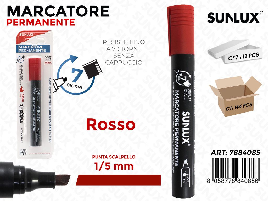 Bl. Marcatore Permanente Rosso 1-5MM