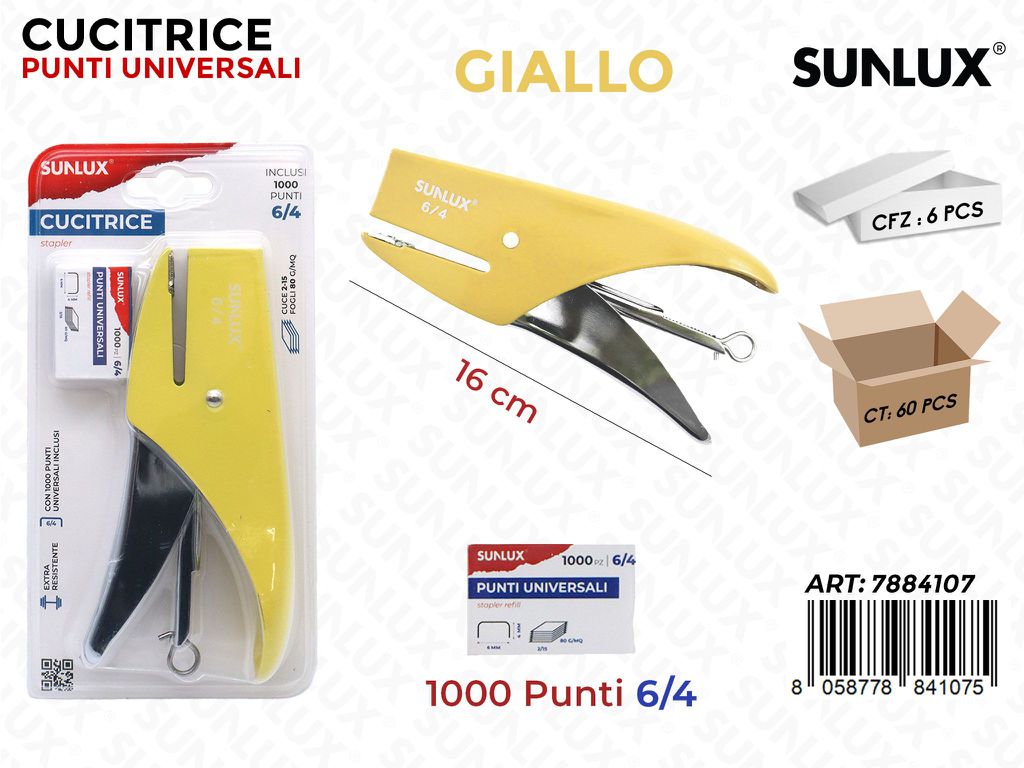 Bl. Cucitrice Giallo c/ Punti Univ. 6/4