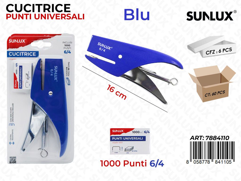 Bl. Cucitrice Blu c/ Punti Univ. 6/4