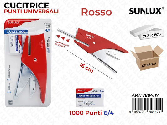 Bl. Cucitrice Rosso c/ Punti Univ. 6/4