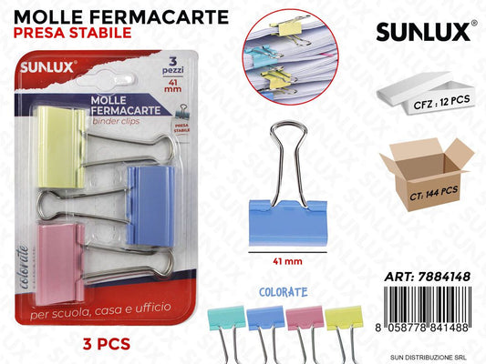 Molle Fermacarte Col. Ass. 3PCS 41MM