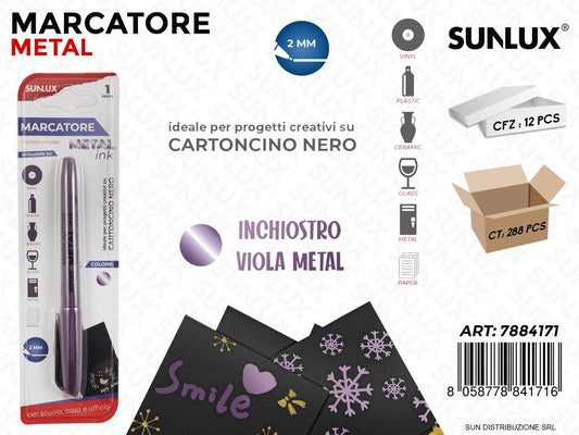 Bl. Marcatore Metal Viola 2MM