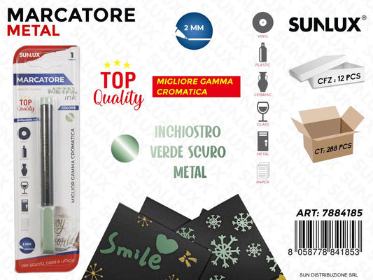 Bl. Marcatore Verde Scuro Metal 2MM