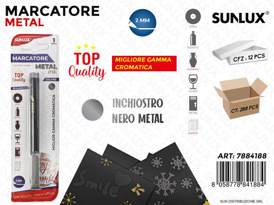 Bl. Marcatore Nero Metal 2MM