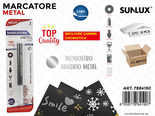 Bl. Marcatore Argento Metal 2MM