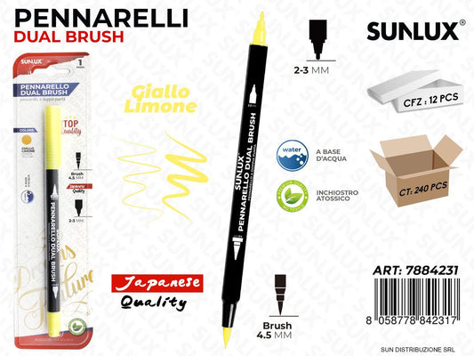 Bl. Pennarelli Dual Brush Giallo Limone