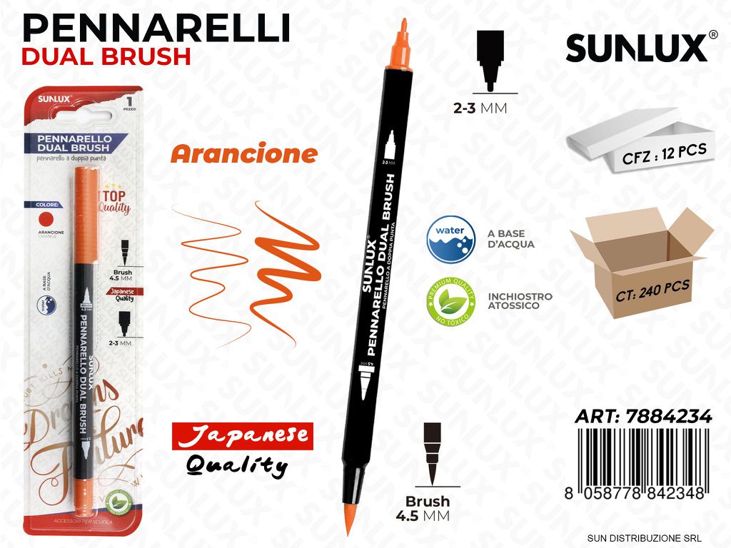 Bl. Pennarelli Dual Brush Arancione