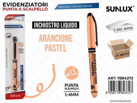 Bl. Evidenziatore Arancione Pastel Liquido 1-4MM