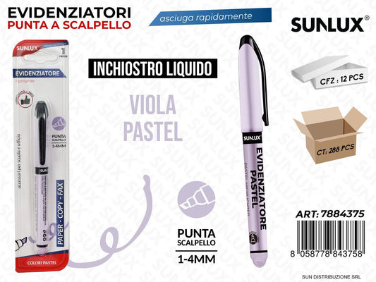 Bl. Evidenziatore Viola Pastel Liquido 1-4MM