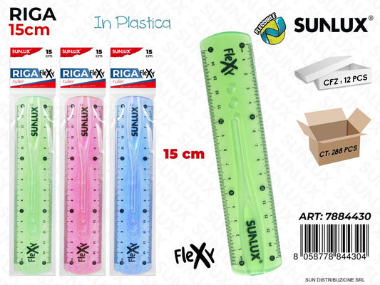 Riga in Plast. Flexy 15CM Col. Ass.