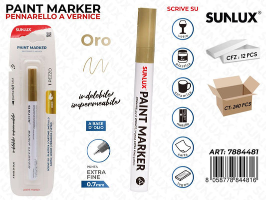 Bl. Paint Marker a Vernice Oro 0.7MM