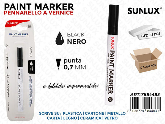 Bl. Paint Marker a Vernice Nero 0.7MM
