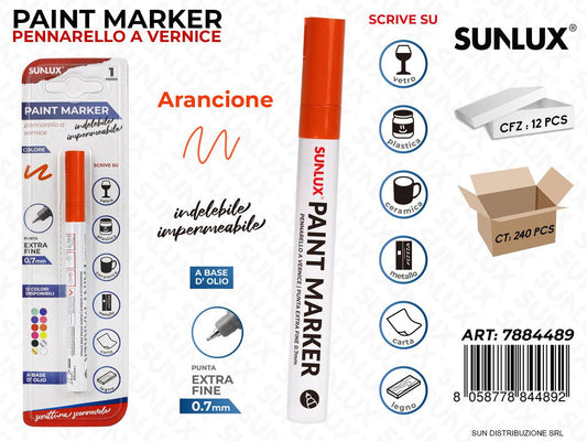 Bl. Paint Marker a Vernice Arancione 0.7MM