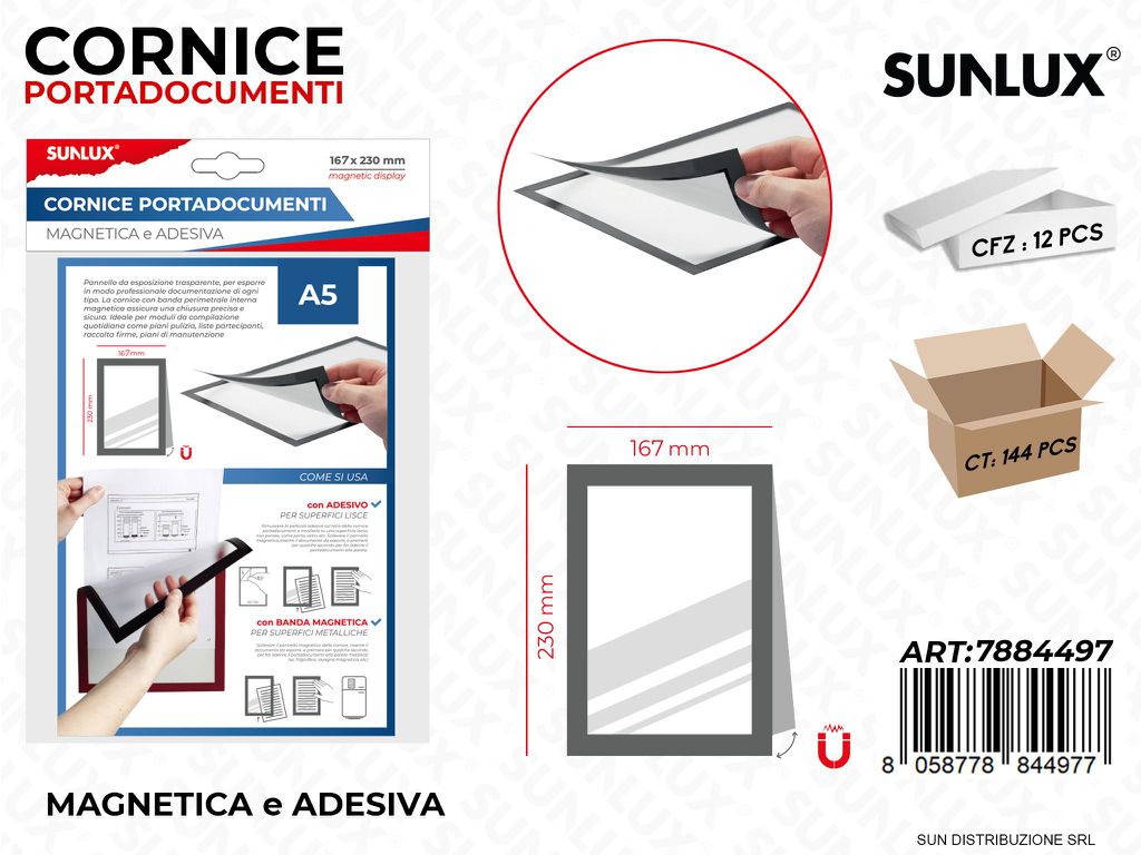 Cornice P.documento Adv Magnetica A5 167*230MM