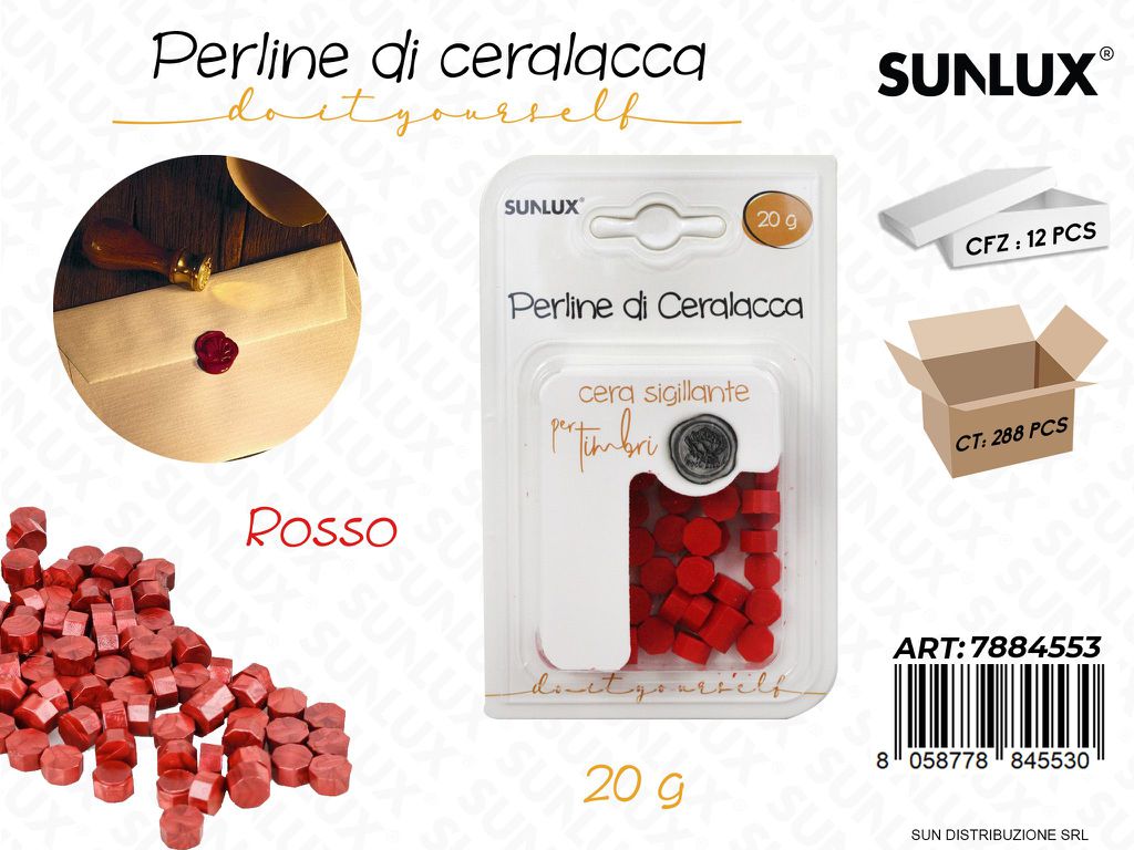 Perline di Ceralacca Rosso 20G