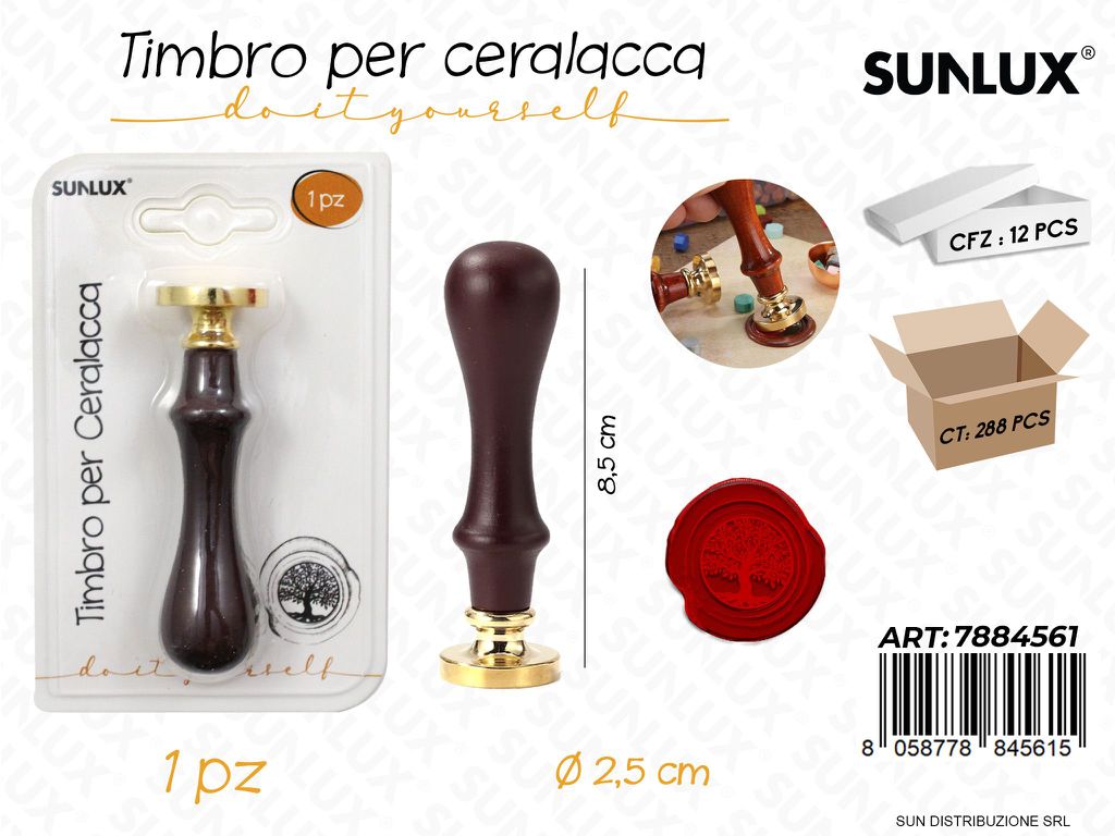 Timbro per Ceralacca Albero D.2.5*8.5CM