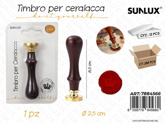 Timbro per Ceralacca Corona D.2.5*8.5CM