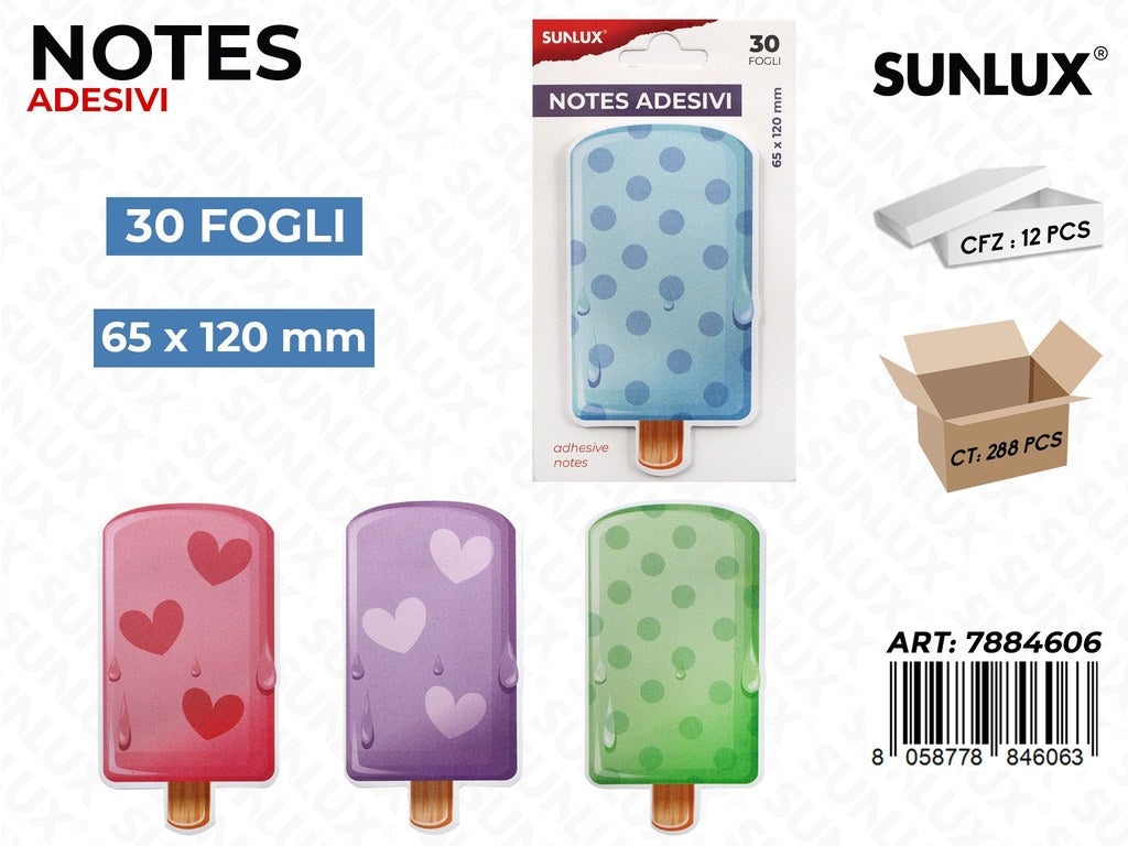 Notes Adesivi Gelato Ass. 30FF 65*120MM