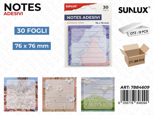 NOTES ADESIVI ASS. 30FF 76*76MM /PZ DA 12**