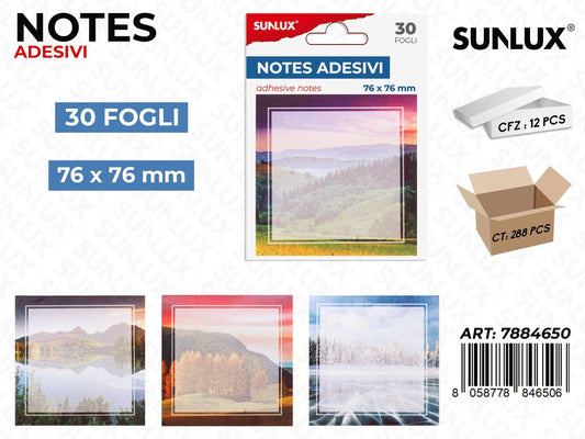 NOTES ADV ASS. 30FF 76*76MM /PZ DA 12**