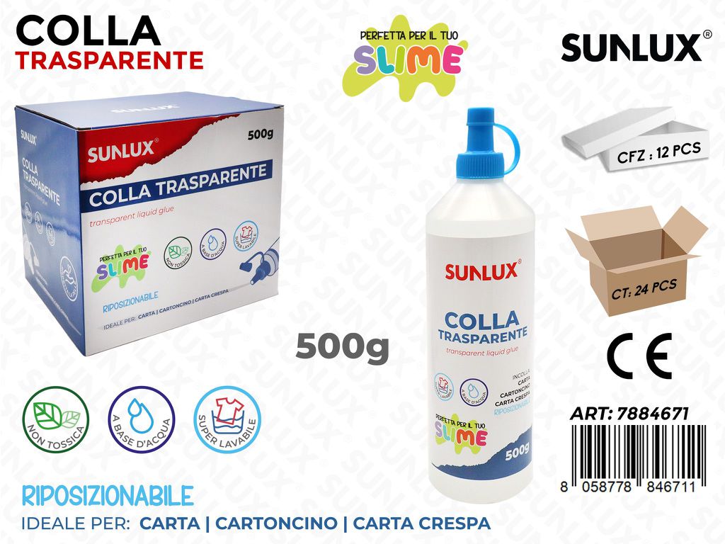Sunlux Colla Trasp. 500GR