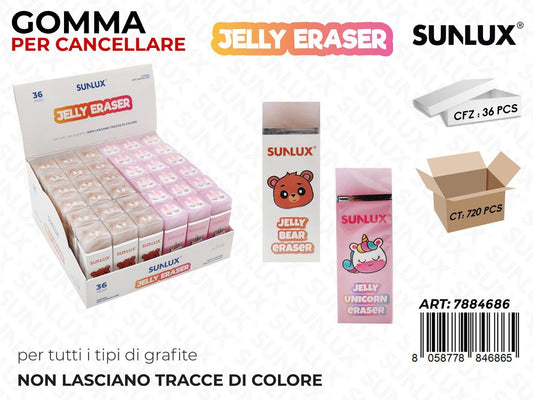 Sunlux Esp. Gomma per Cancellare Jelly Ass.